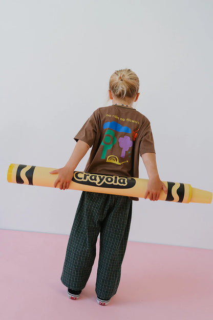 No flowers tee | brown