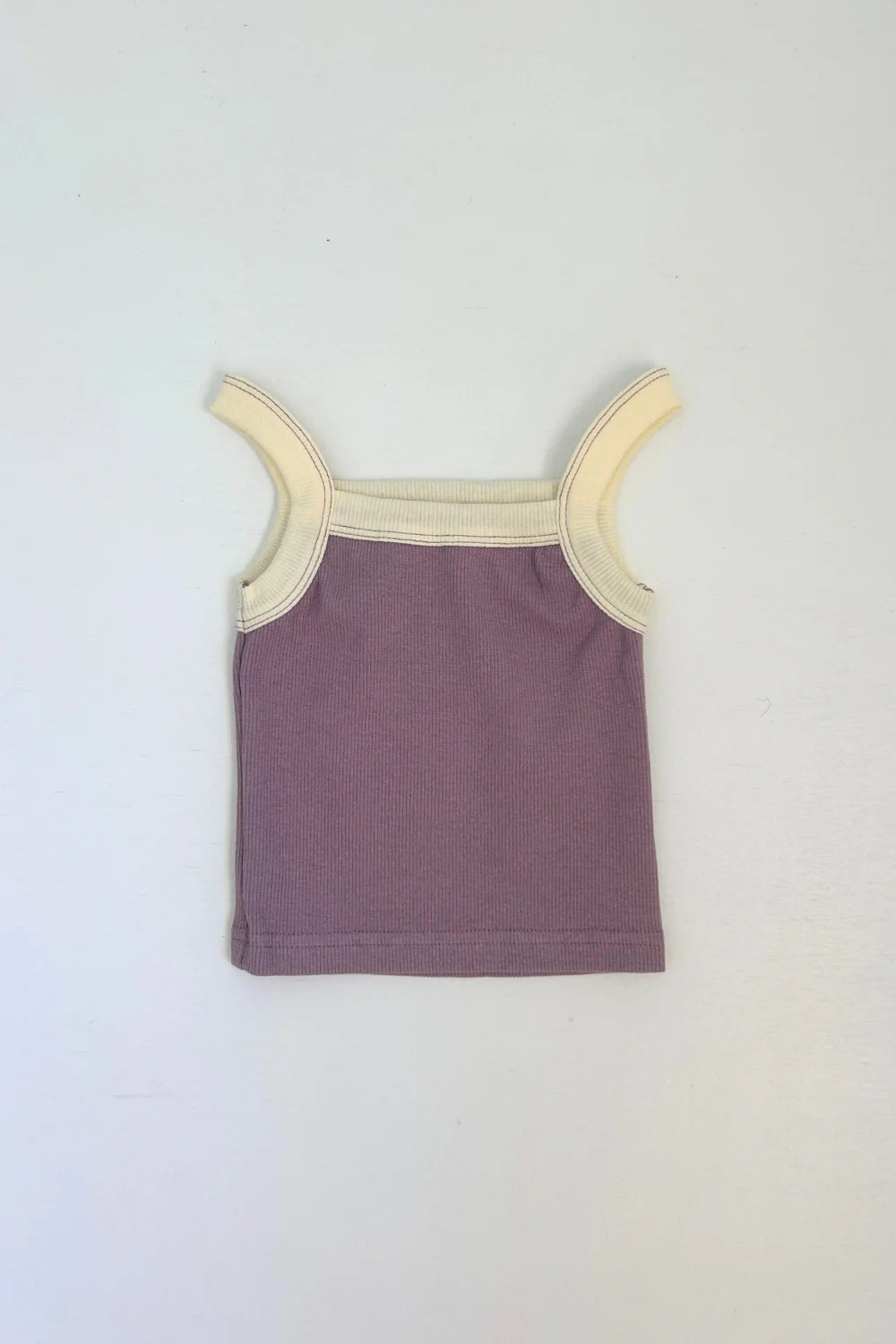 Duo ribbed singlet | lavender