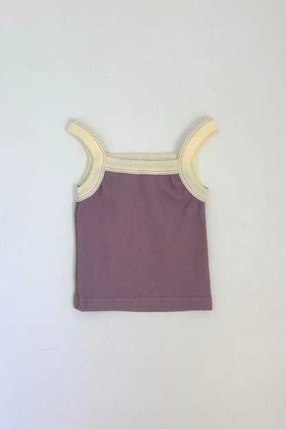 Duo ribbed singlet | lavender