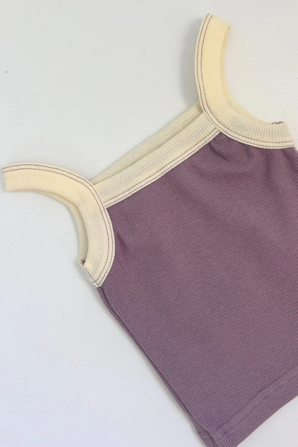 Duo ribbed singlet | lavender