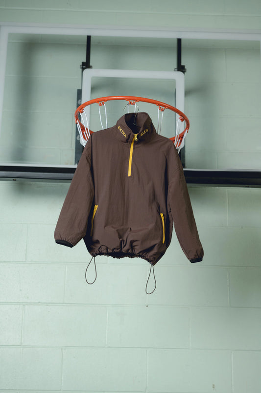Funnel half zip jacket