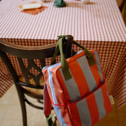 backpack medium | striped | cloud + maple whirl