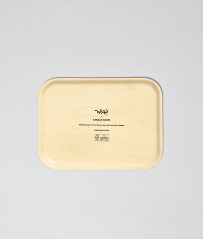 Red Gradient Check Small Rectangle Tray