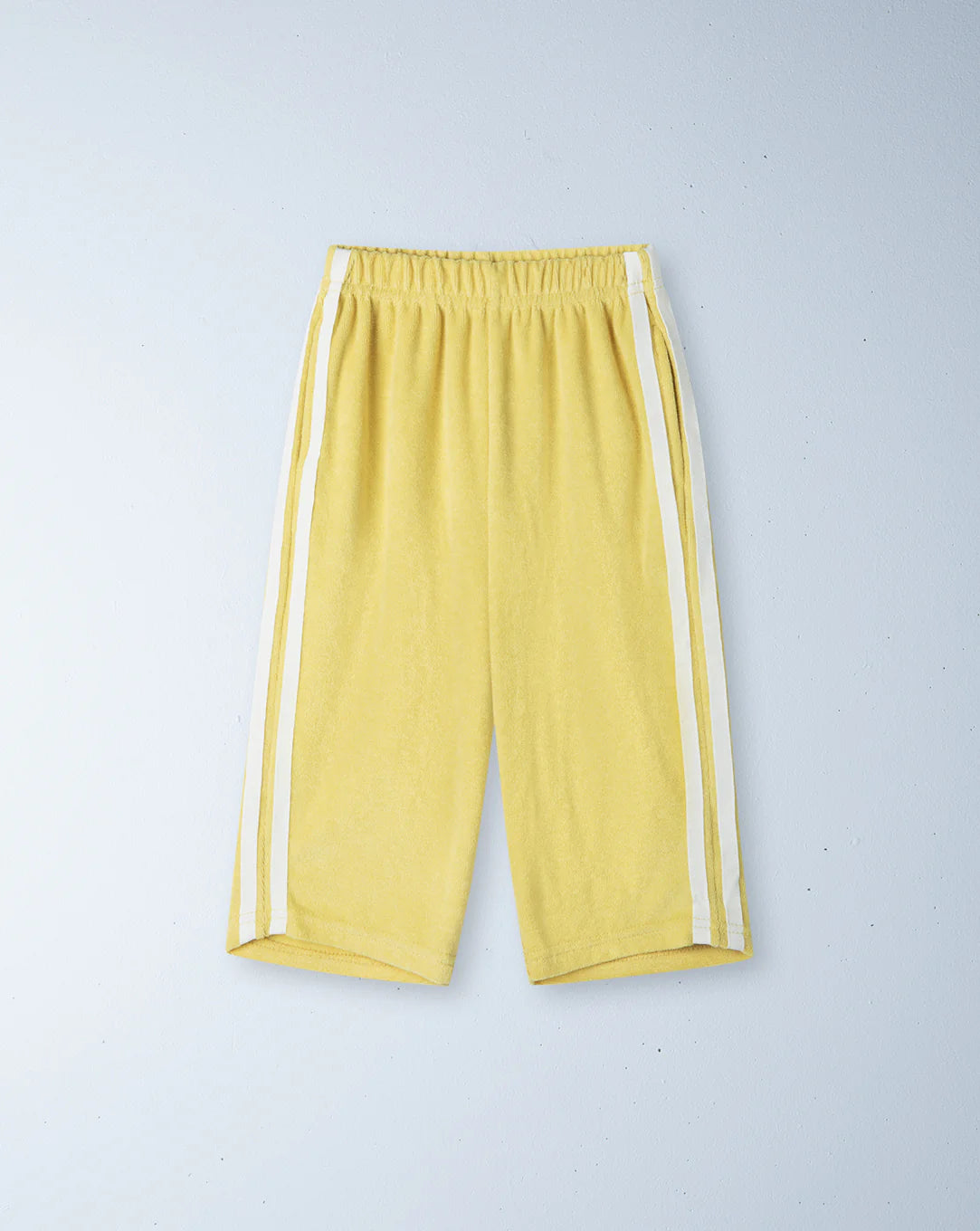 Twin stripe terry pant | limoncello