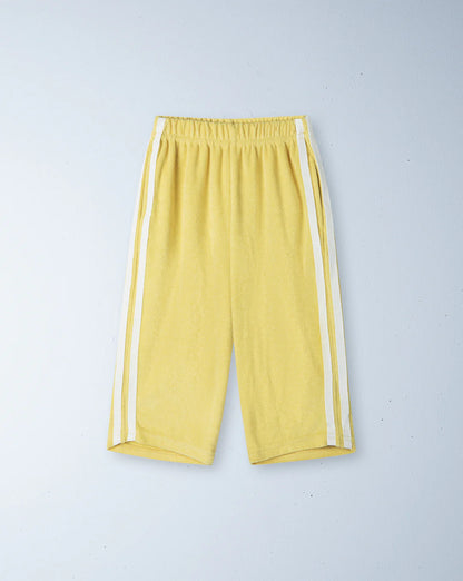 Twin stripe terry pant | limoncello