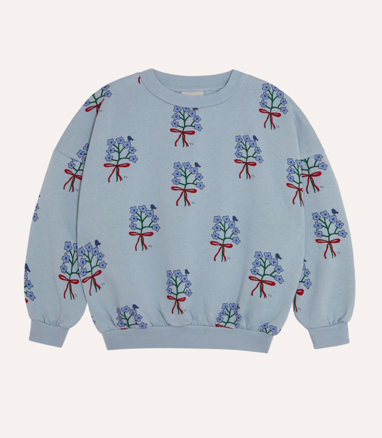 Bouquets Light Blue Sweatshirt