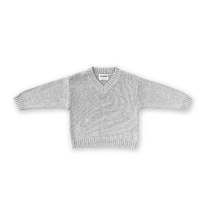 V-Neck pull over | grey marle