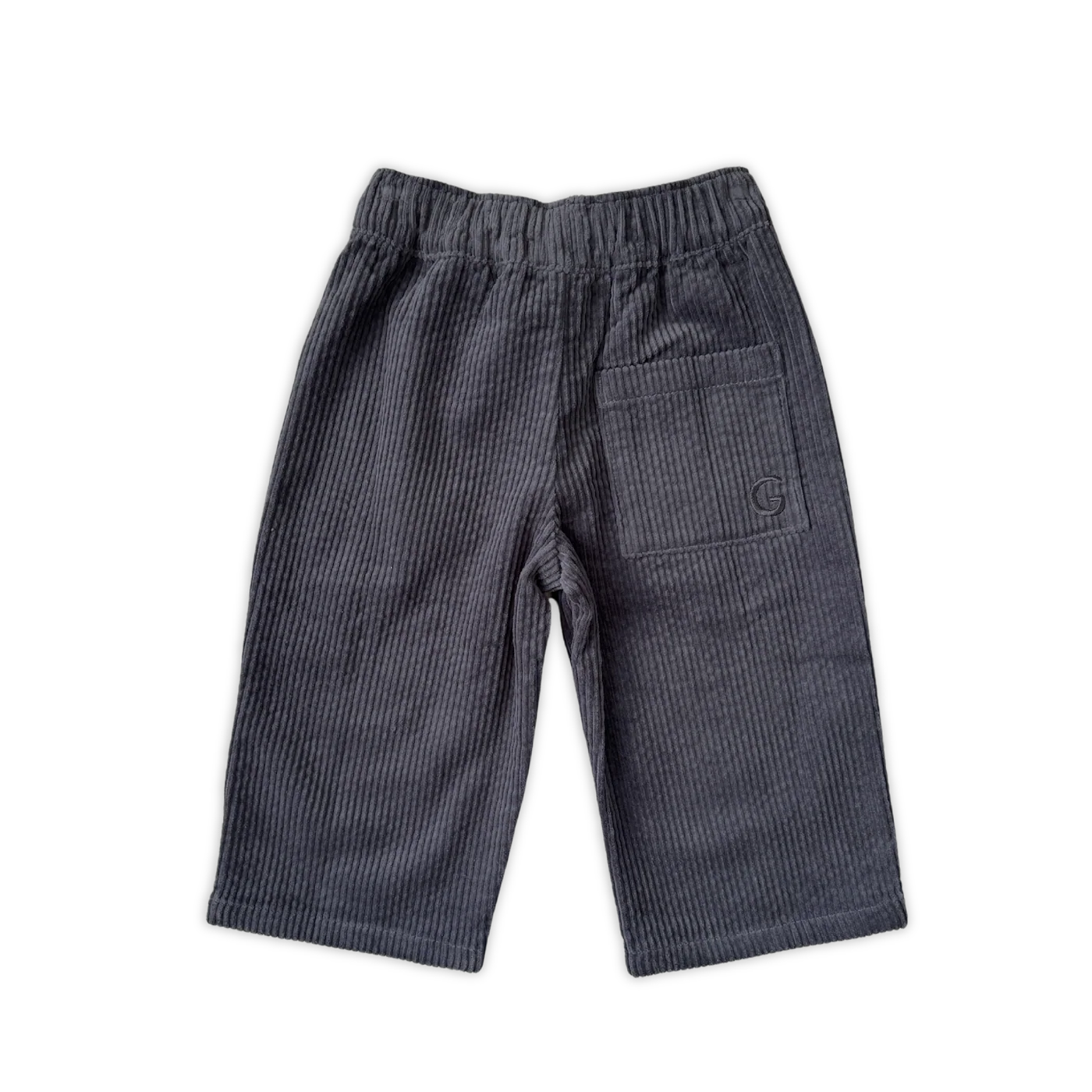 Organic Everyday Cord Pants - Charcoal
