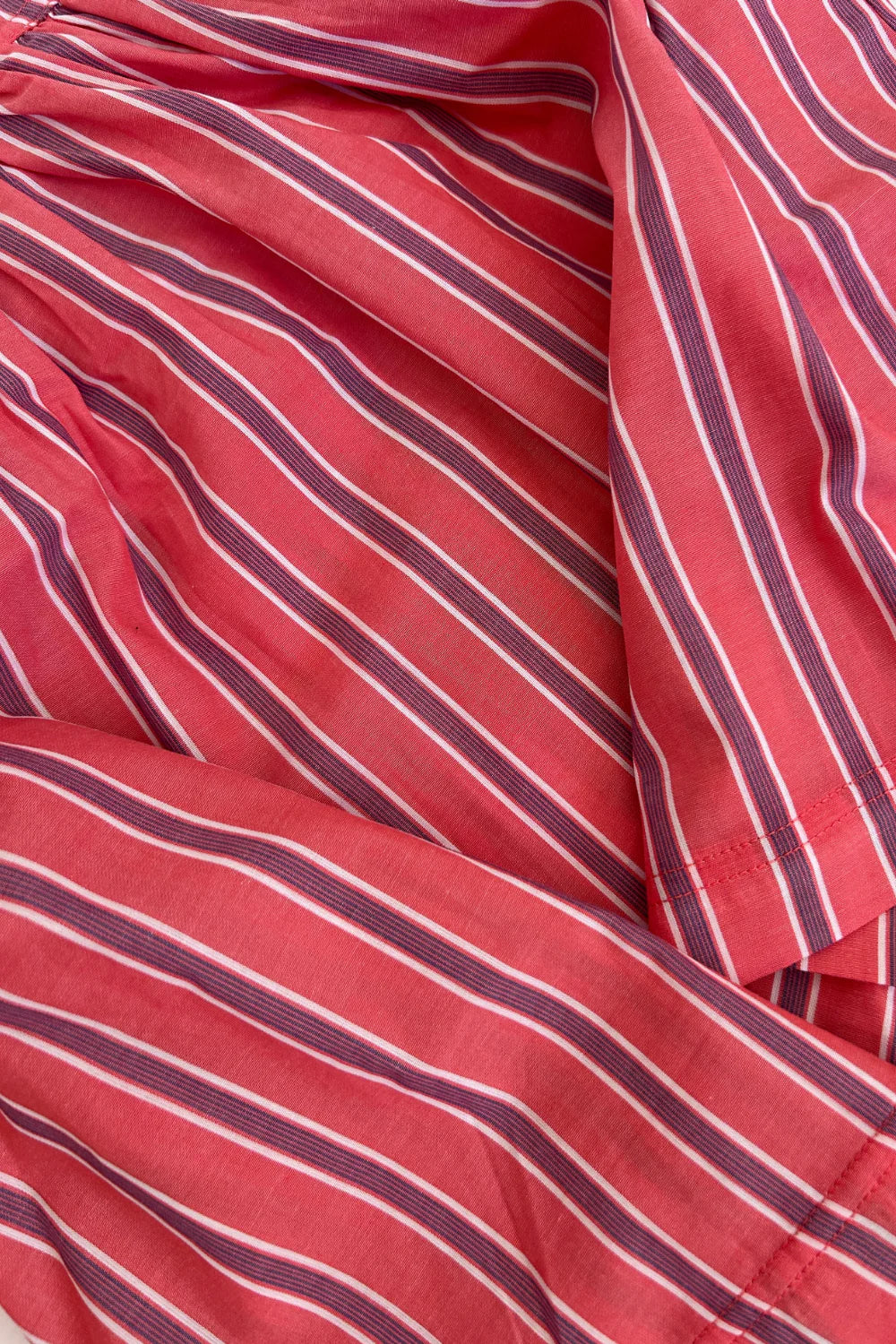 Holiday Midi Dress | Peach Stripe