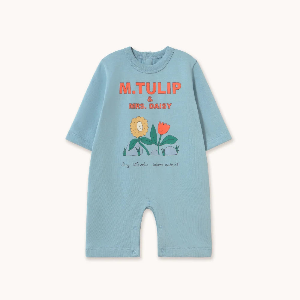 Tulip & Daisy Graphic One-Piece | denim blue