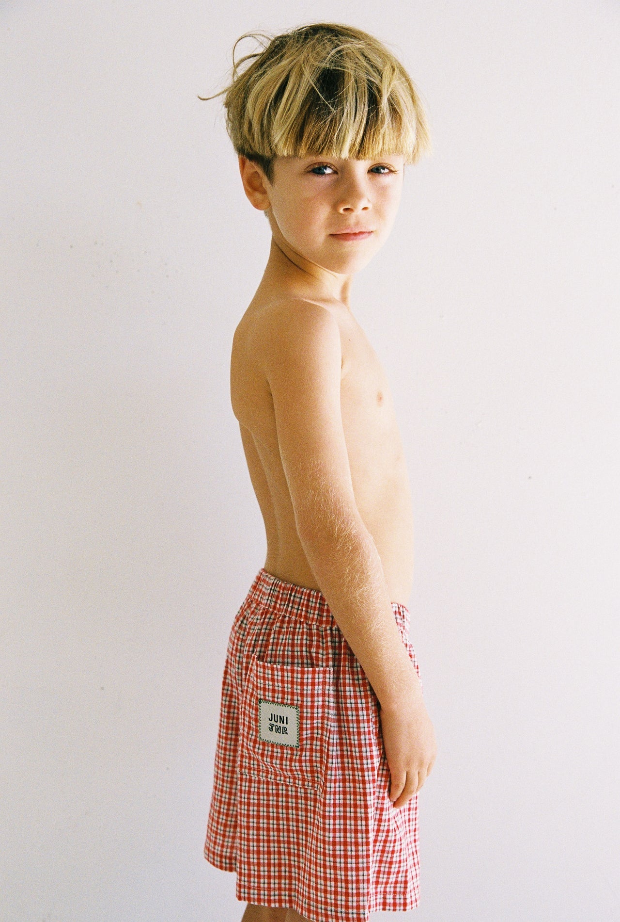 Banjo Short | red check