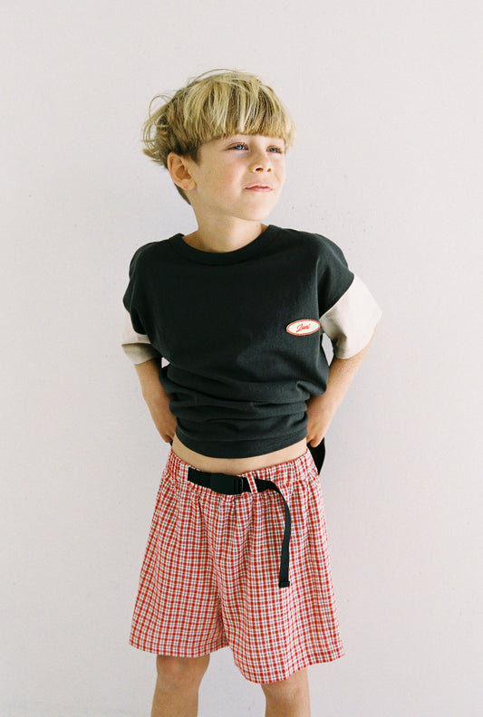 Banjo Short | red check