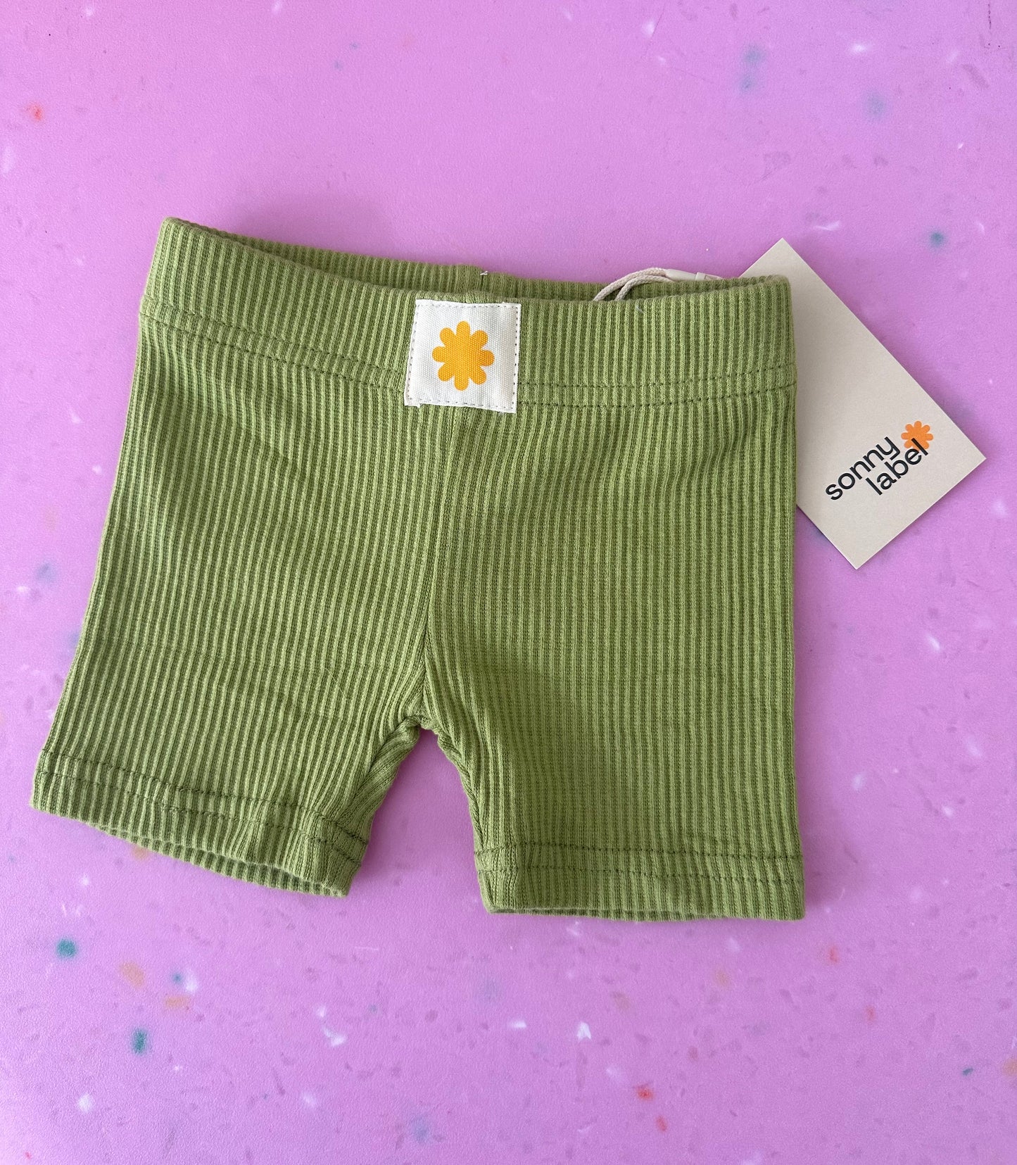 Olive bike shorts
