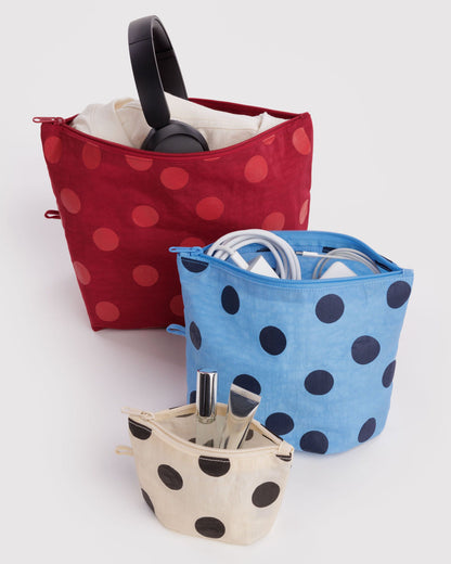 Go Pouch Set | polka dot mix