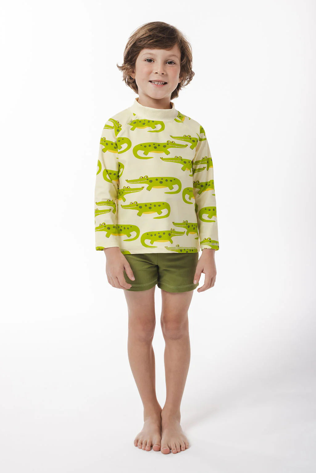 Unisex ribbed swim shorts avocado Goldies Store Melbourne