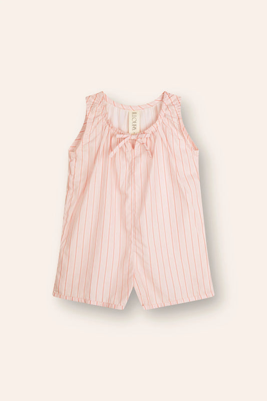 Sadie overalls | pink stripe