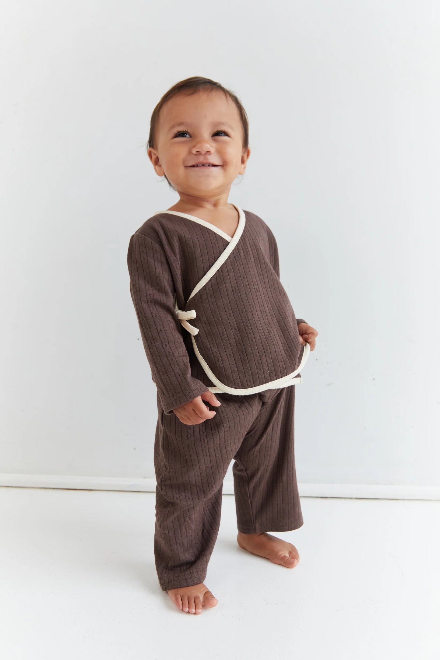 August Pointelle Set | cocoa