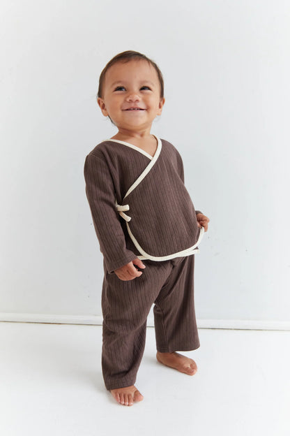 August Pointelle Set | cocoa