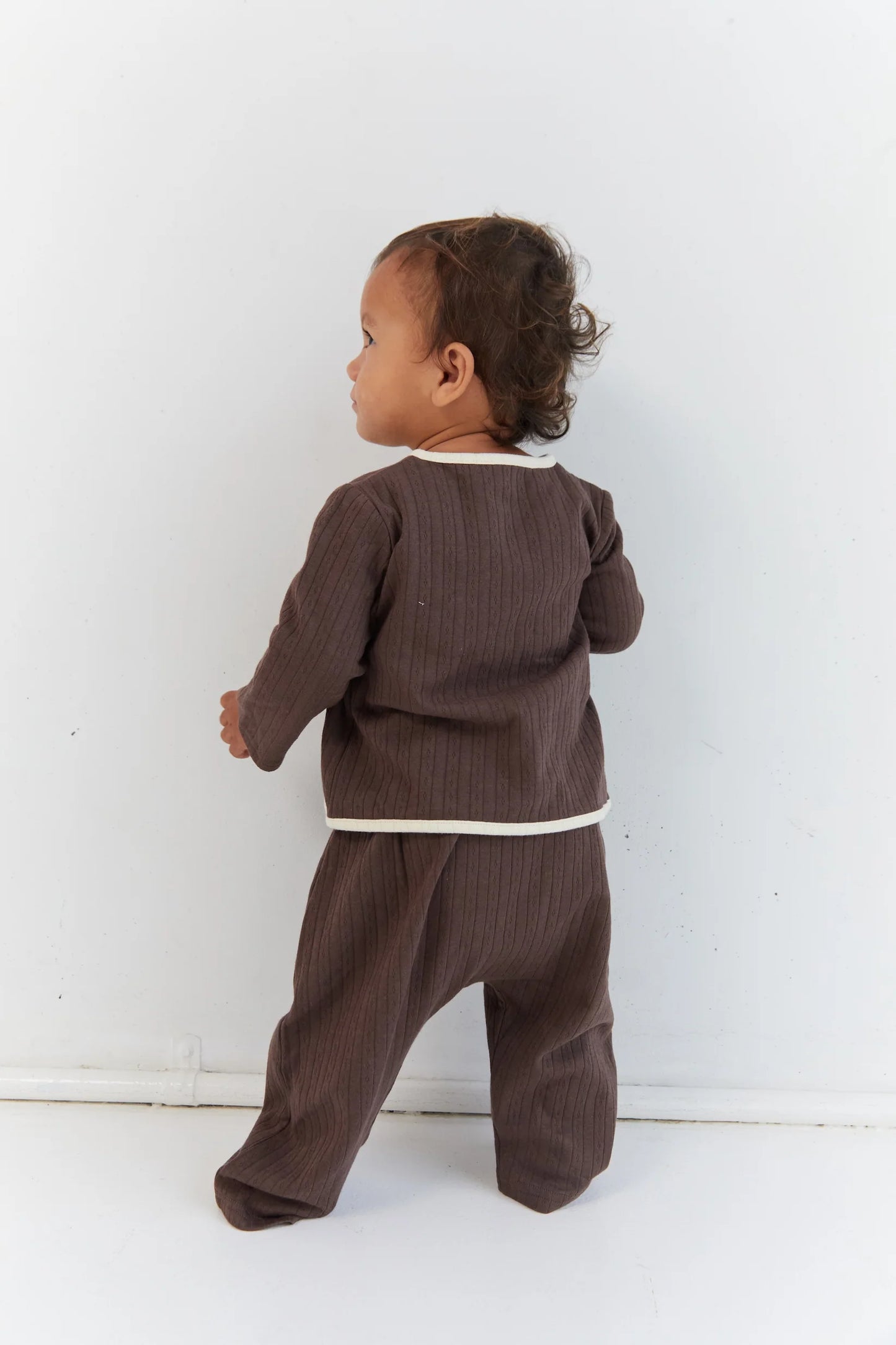 August Pointelle Set | cocoa