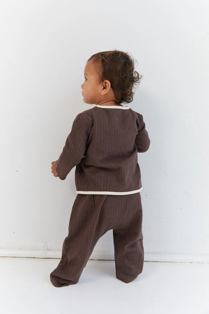 August Pointelle Set | cocoa