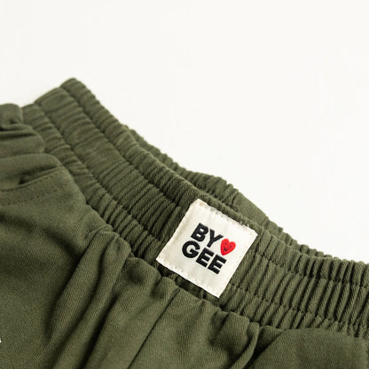 Cropped Wide Leg Cargo Pant | Khaki