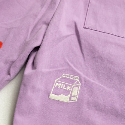 Cropped Wide Leg Cargo Pant | Lavender