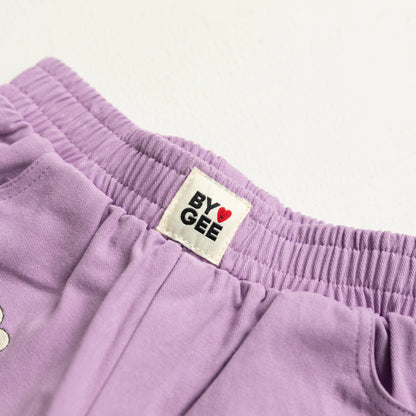 Cropped Wide Leg Cargo Pant | Lavender