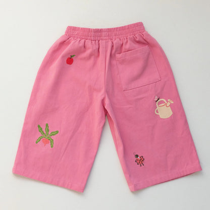 Cropped Wide Leg Cargo Pant | Peony