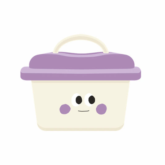 scoot and store caddy - Stella (purple and cream)