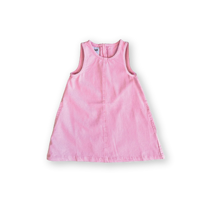 Organic denim shift dress | candy