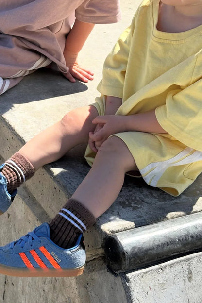 Linen Terry Racer Shorts | Honey