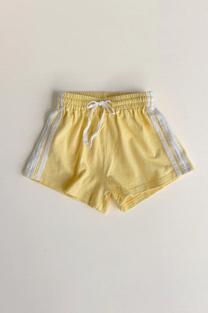 Linen Terry Racer Shorts | Honey