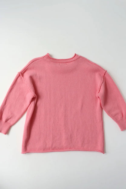 Rolly Knit Jumper | Strawberry Milk