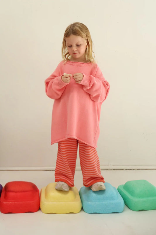 Rolly Knit Jumper | Strawberry Milk