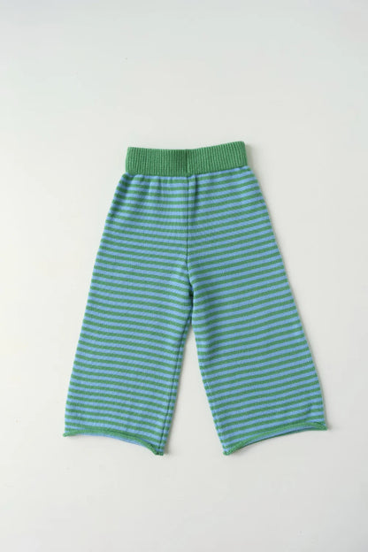 Rolly Knit Pants | Apple Stripe