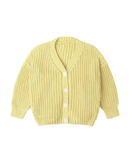 Chunky cardigan | lemon sorbet