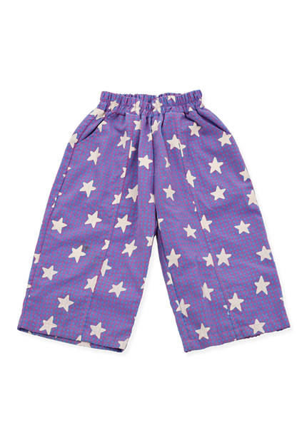 Dusty Star Pants - Purple Gingham *PRE ORDER*