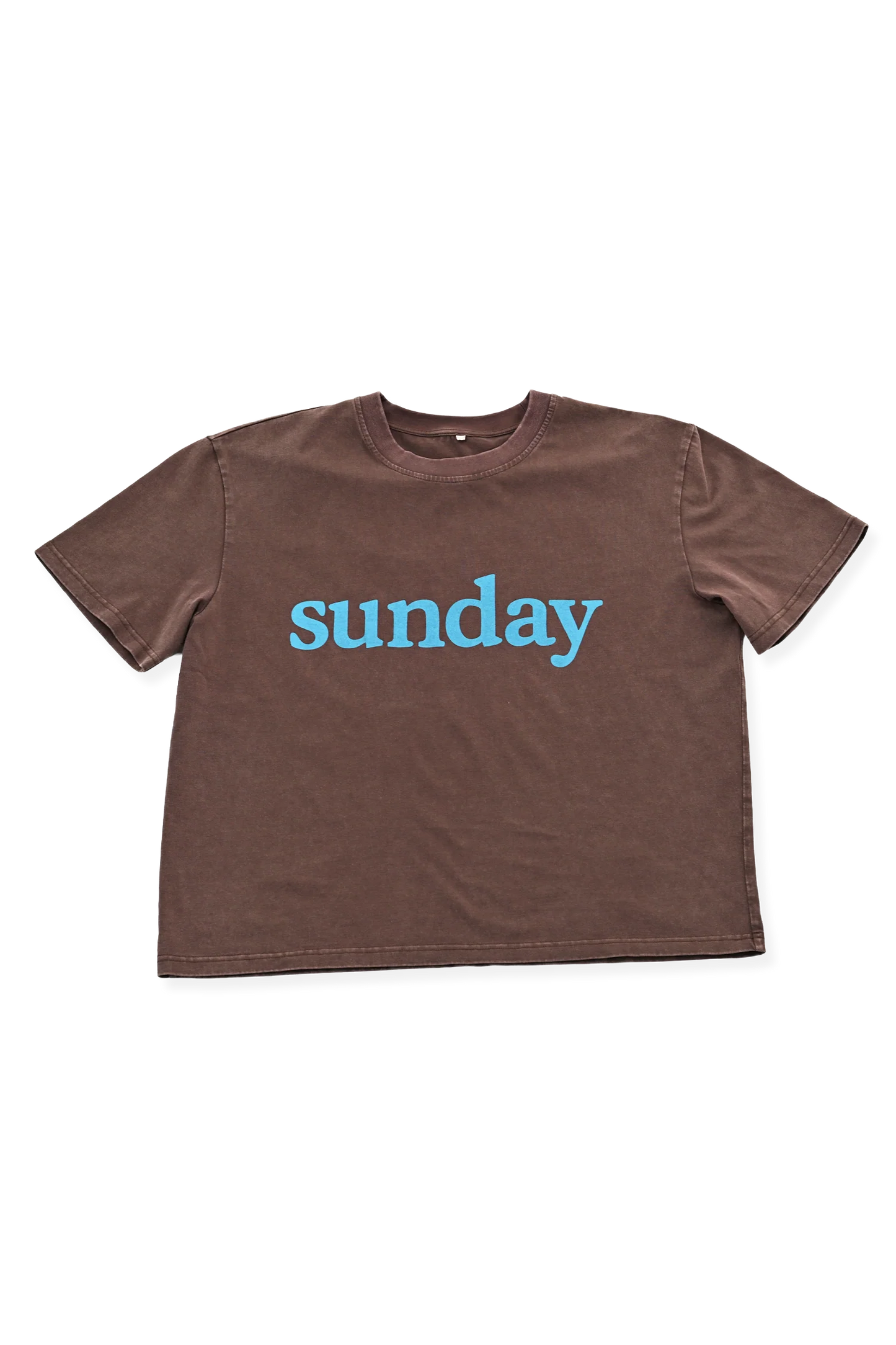Sunday Tee - Brown + Blue *PRE ORDER*