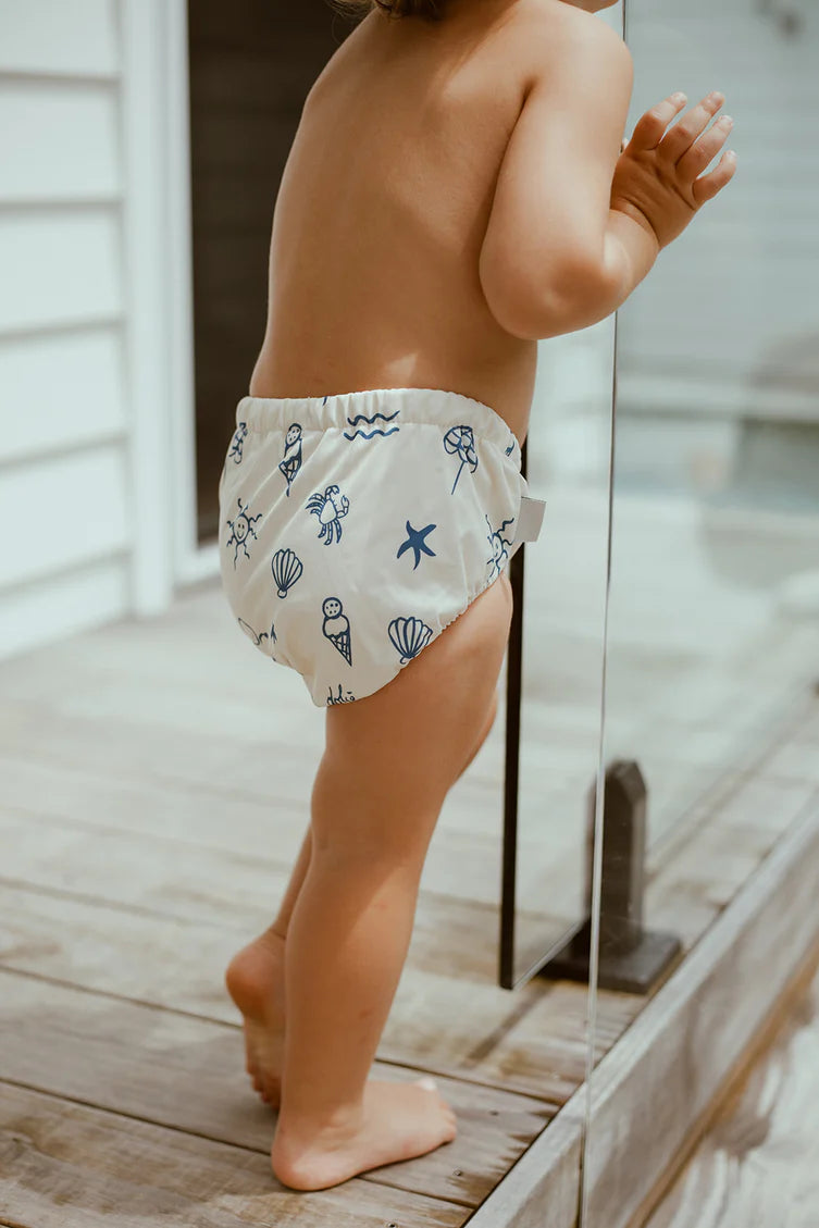 Reusable swim nappy - sardinia