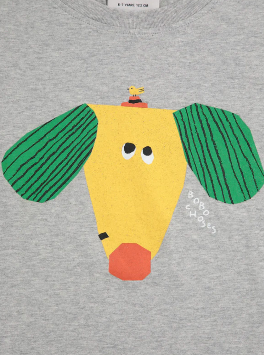 Happy dog t-shirt | grey