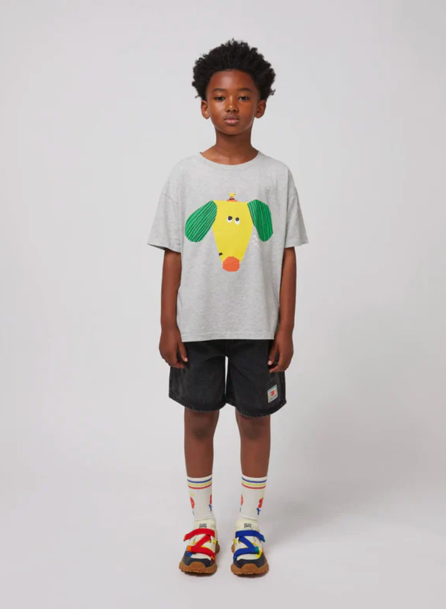 Happy dog t-shirt | grey