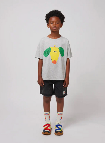 Happy dog t-shirt | grey