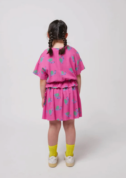 Funny snail all over woven skirt