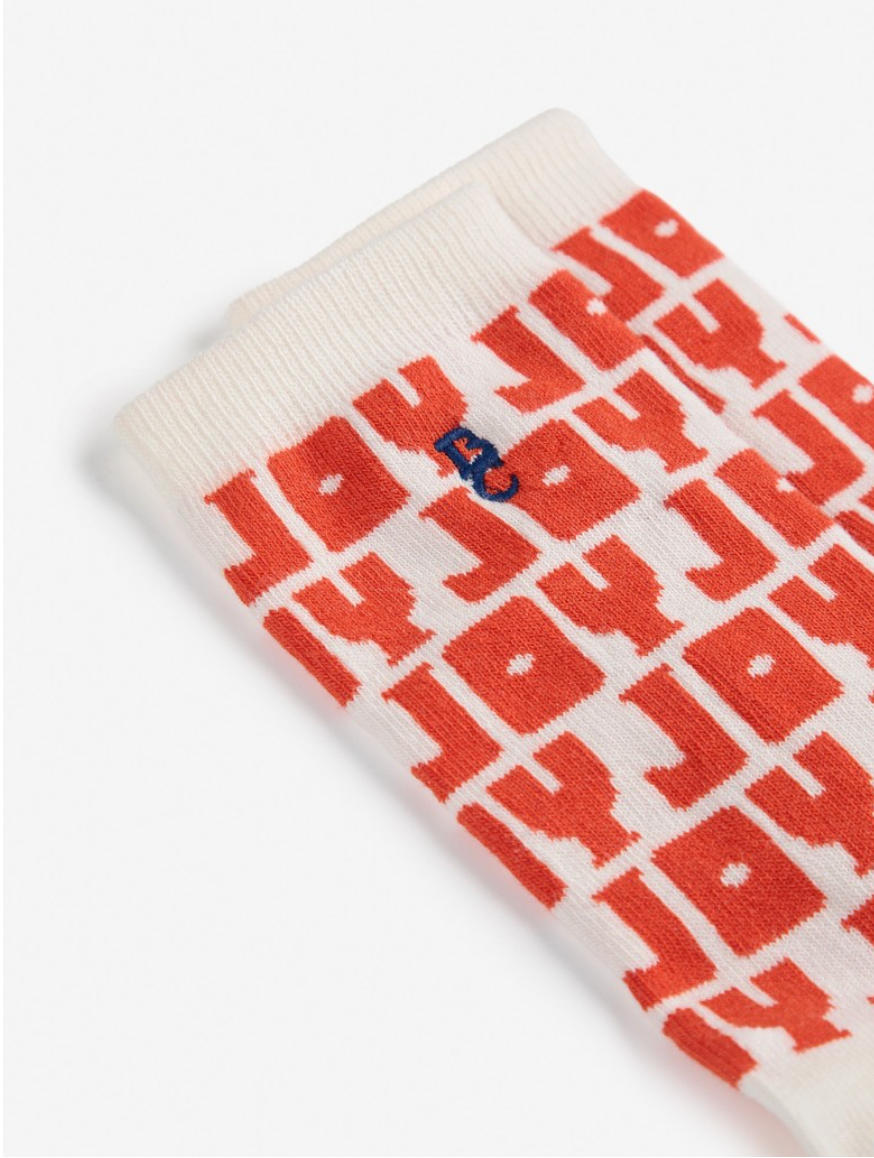 Joy all over long socks
