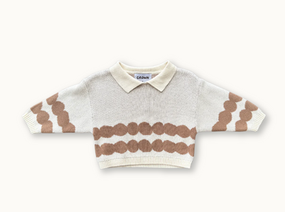pebble collar pullover | milk & clay