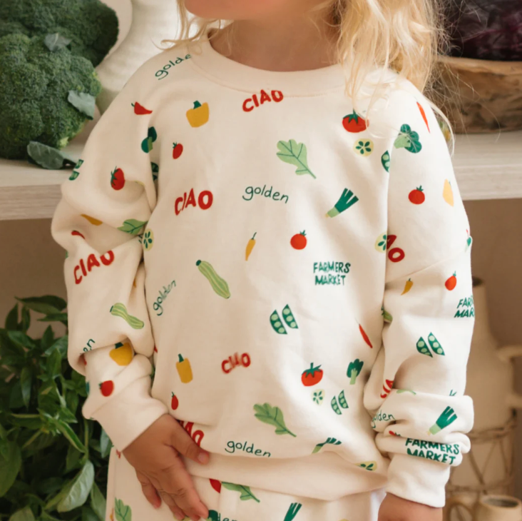 Ciao Farmers Market Jumper | Buttercream