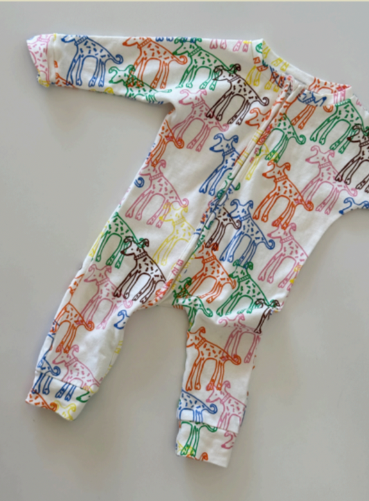 Dougie | cotton zip onesie