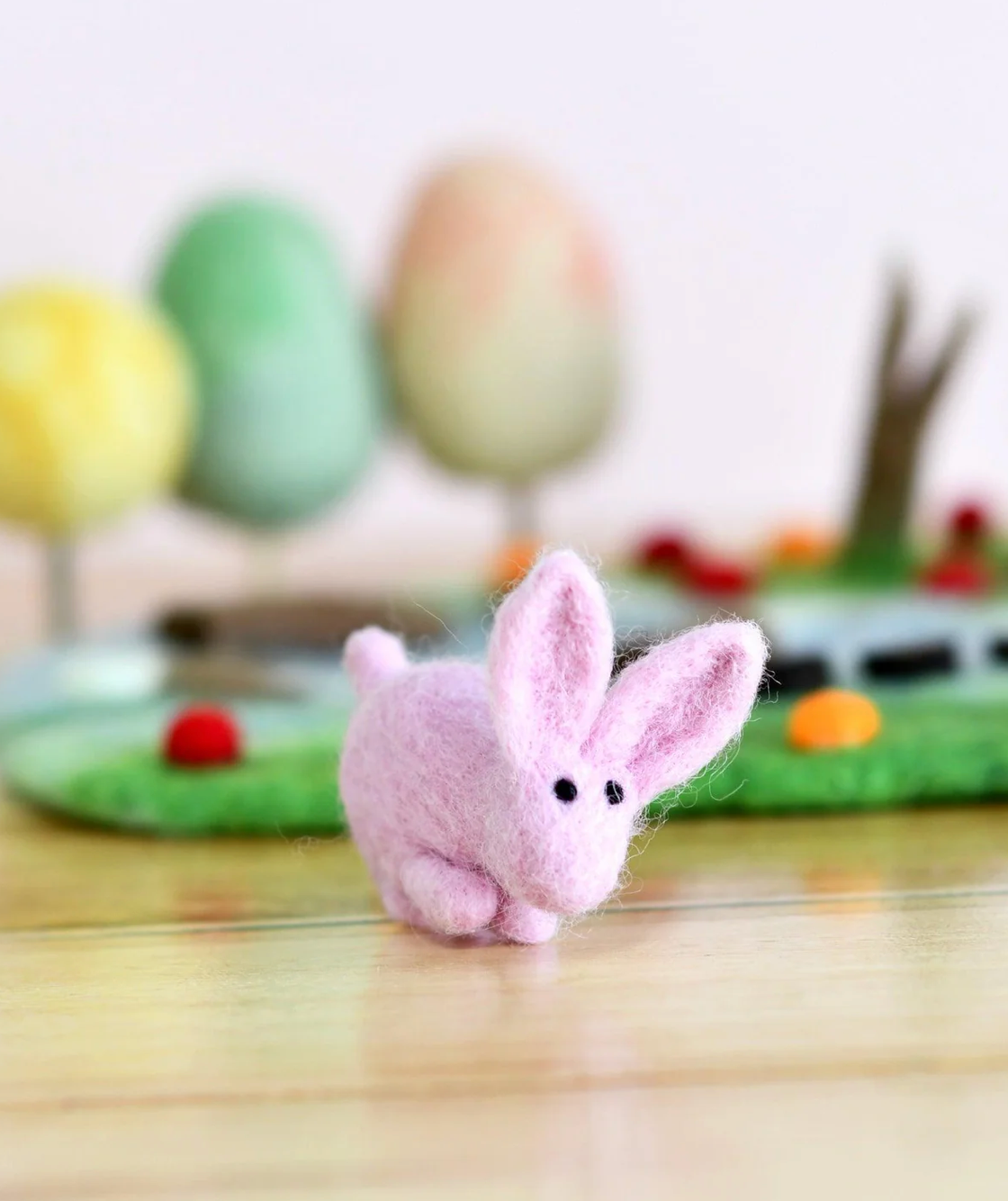 felt rabbit toy | pink