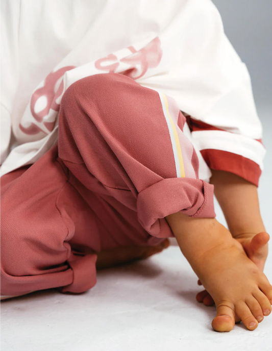 Twill pants | blush