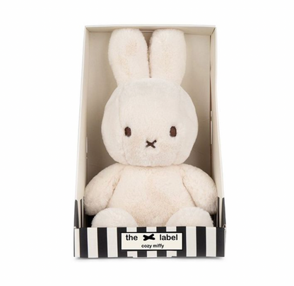 Cosy Miffy sitting in box | 23cm | cream